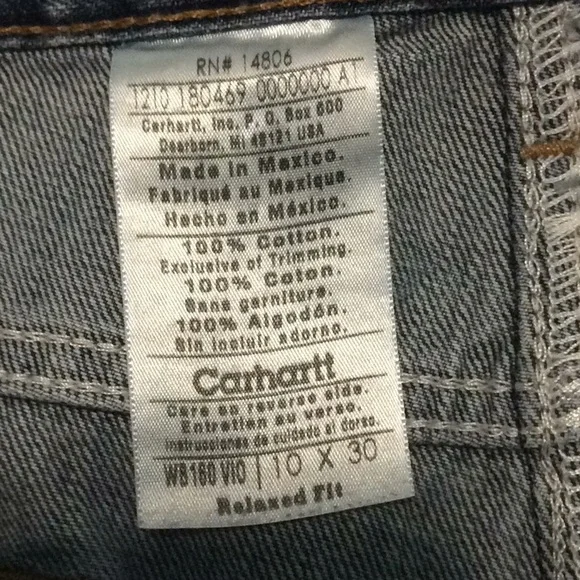 Carhartt Womens Relaxed Fit Jeans Sz 10 - Picture 7 of 7